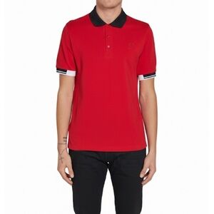 NWT! Raf Simons X Fred Perry Tipped Cuff Polo England Red Size 44/ Large